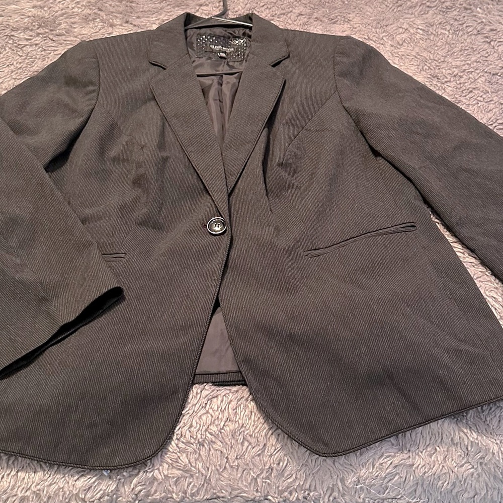 Ladies John Meyer charcoal, blazer with texture